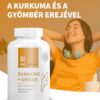 USA Medical Kurkuma és gyömbér kapszula BioPerine®-nel 60 db