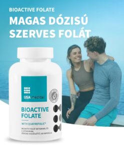 USA Medical Bioaktív szerves folát Quatrefolic® kapszula 60 db