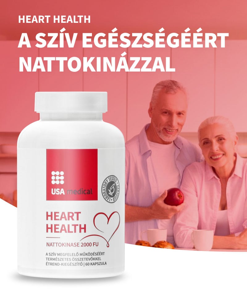 USA Medical Szív egészség nattokinázzal kapszula 60 db