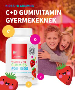 USA Medical C+D gumivitamin gyerekeknek 60 db