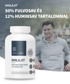 USA Medical Shilajit kapszula 50% fulvosav tartalommal 60 db