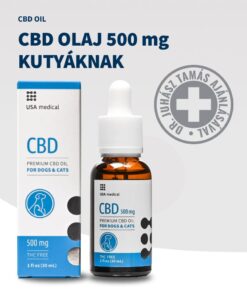 USA Medical CBD olaj kutyáknak 500 mg CBD / 30 ml
