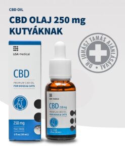 USA Medical CBD olaj kutyáknak 250 mg CBD / 30 ml