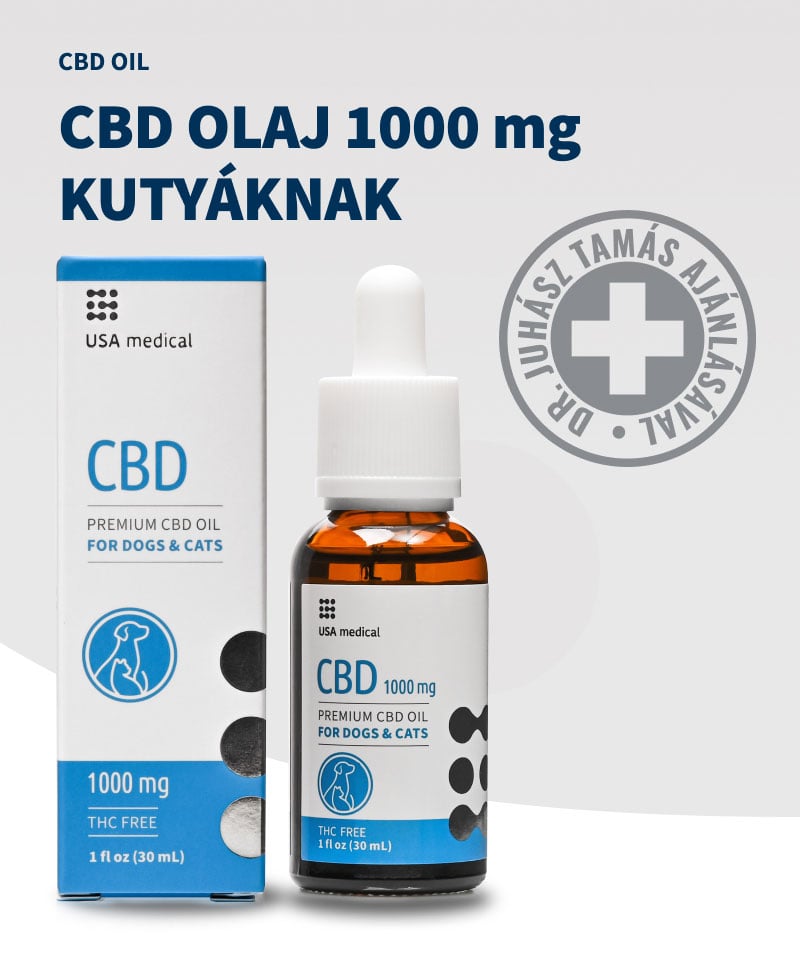 USA Medical CBD olaj kutyáknak 1000 mg CBD / 30 ml