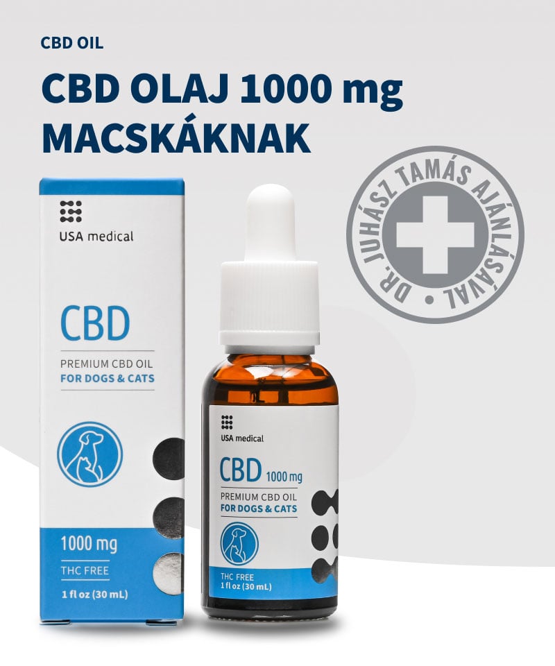 USA Medical CBD olaj macskáknak 1000 mg CBD / 30 ml