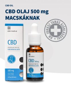 USA Medical CBD olaj macskáknak 500 mg CBD / 30 ml