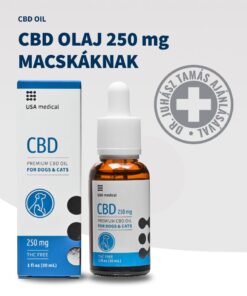 USA Medical CBD olaj macskáknak 250 mg CBD / 30 ml