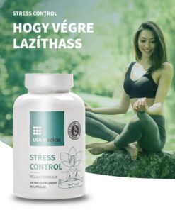 USA Meical Stressz Kontroll kapszula AlphaWave® L-theanine-nel 60 db