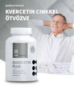 USA Medical Kvercetin kapszula cinkkel és bromelainnal 60 db